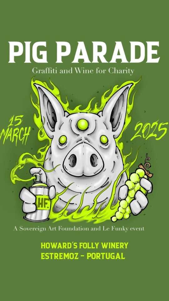 Pig Parade: Graffiti and Wine for Charity