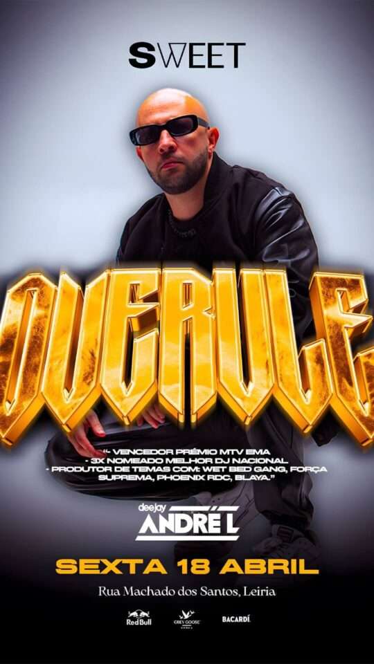 Overule: DJ Set no Sweet Club, em Leiria