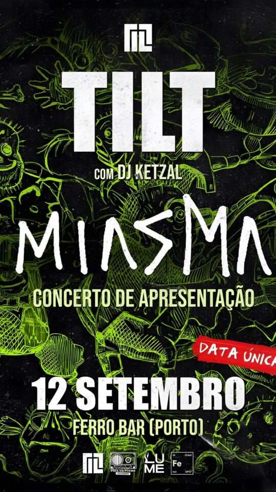 Tilt: Concerto de Apresentação EP "Miasma", no Ferro Bar
