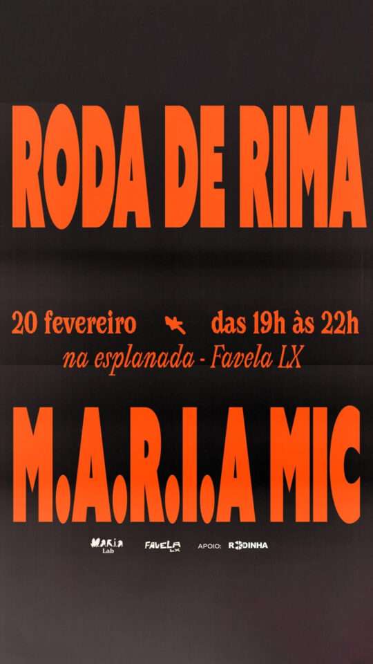 M.A.R.I.A Mic: Roda de Rima, 2ª Edição, Lisboa '26