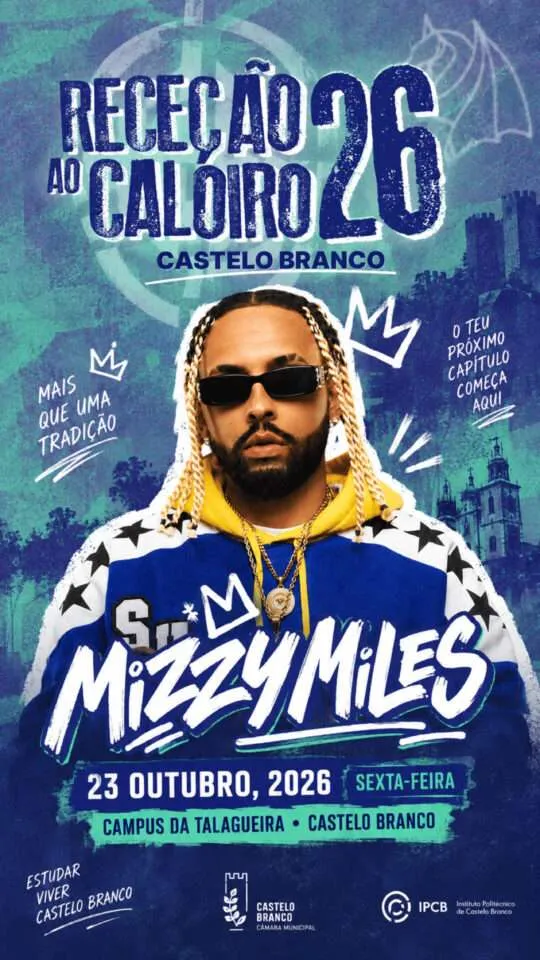 Mizzy Miles: Recepção ao Caloiro de Castelo Branco 2026, Castelo Branco, 2026