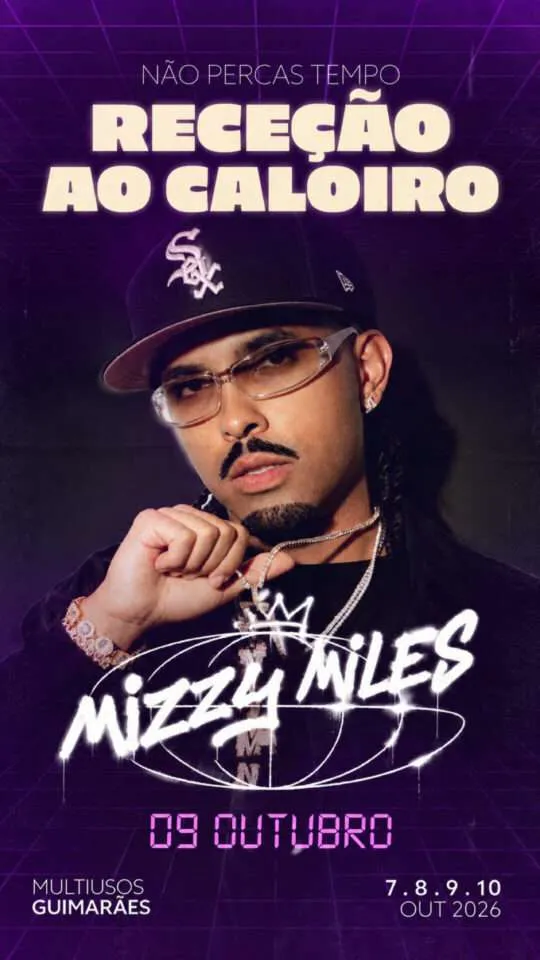 Mizzy Miles: Recepção ao Caloiro da AAU Minho, Guimarães, 2026